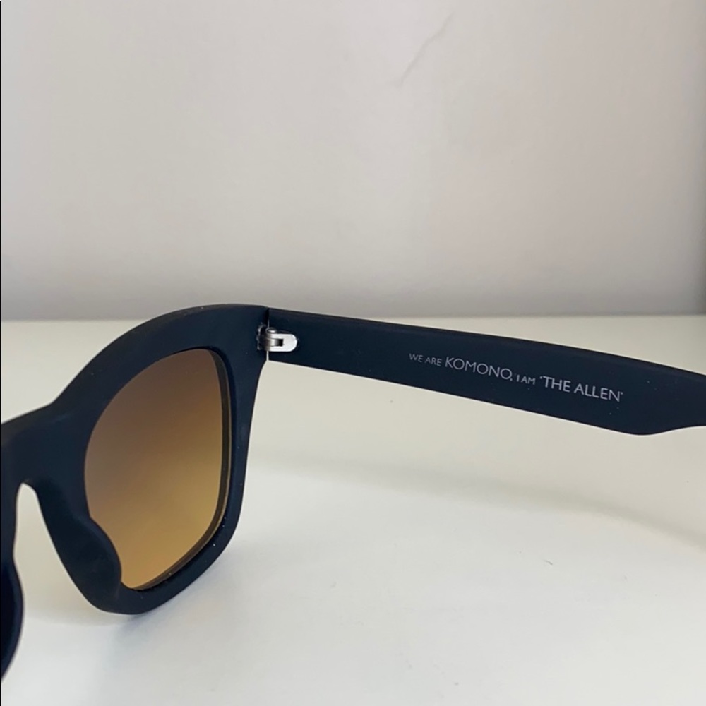 Komono New Allen Black Rubber Sunglasses NEW - Picture 10 of 14